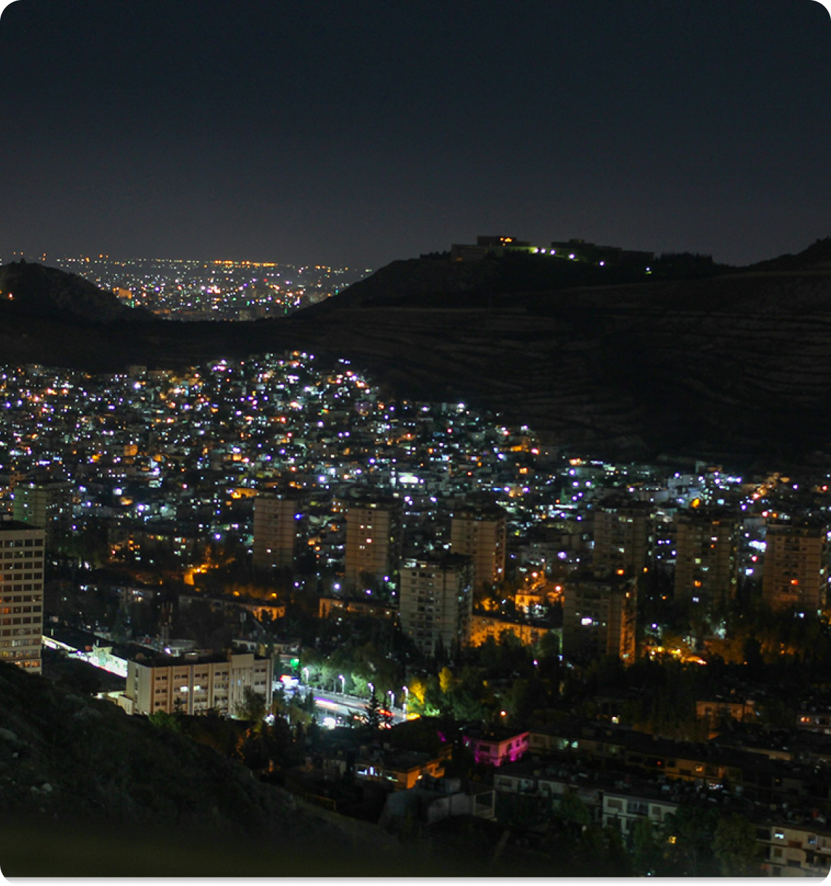 Syrien bei Nacht